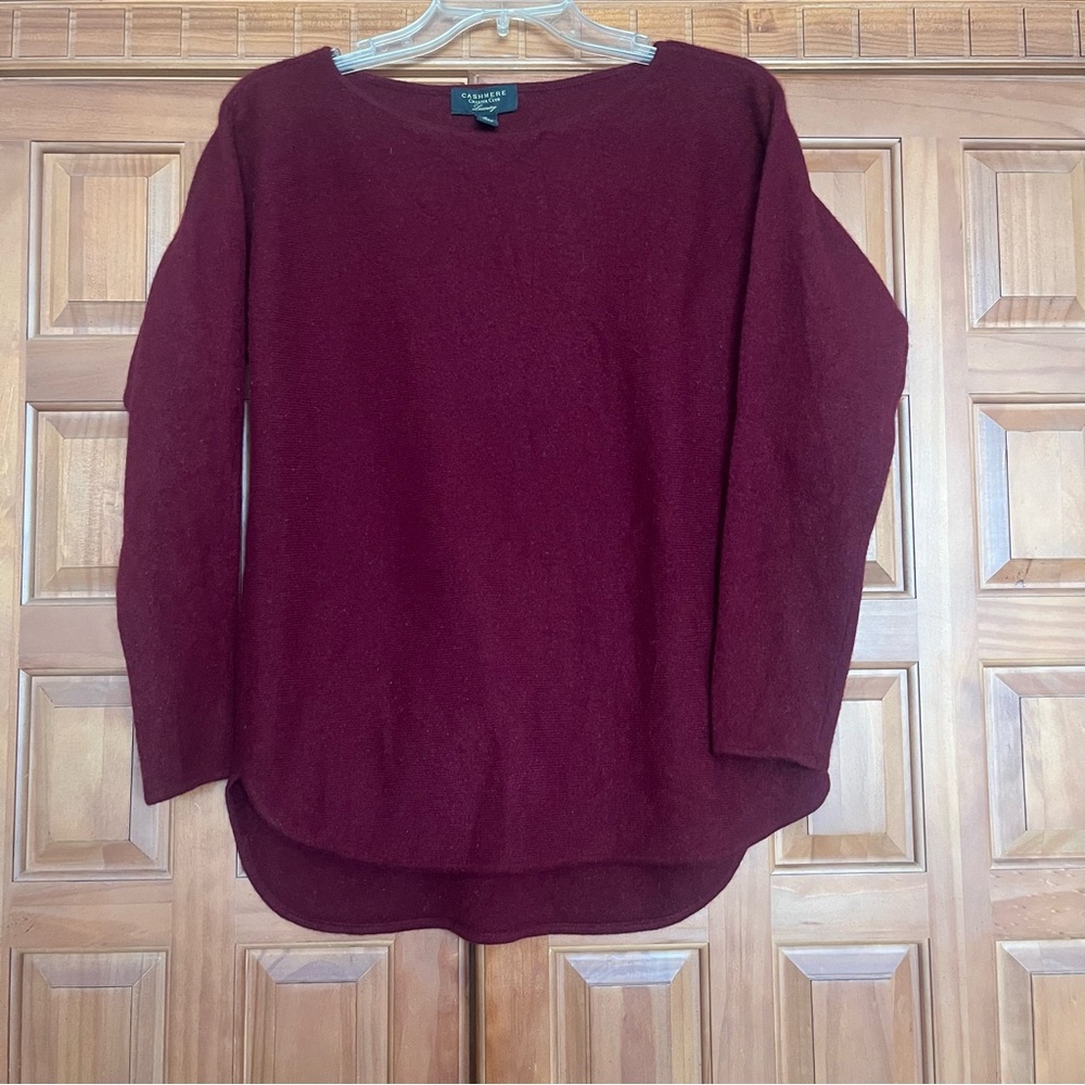 Cashmere Charter Club Luxury Women’s Maroon 100% Cashmere Size S Good Condition